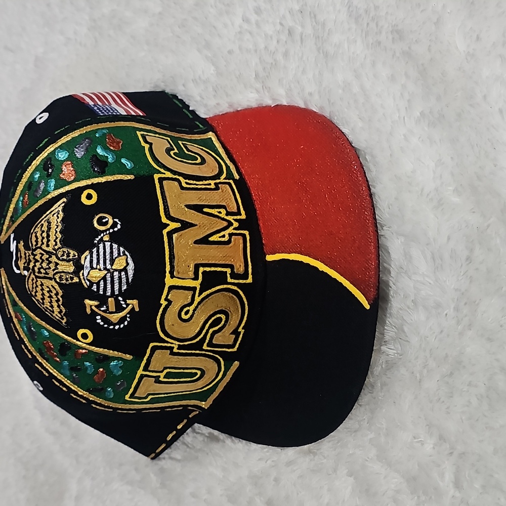 USMC - Hand Painted Ball Cap